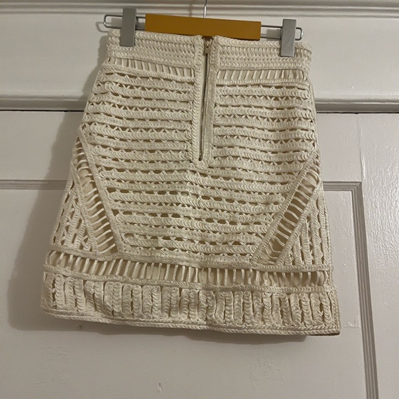 Maje Jazzon Creme skirt - Picture 3 of 5